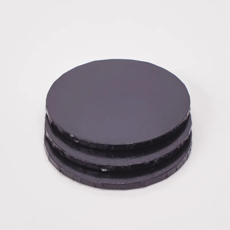 Free Delivery Decostar™ Foil Covered Cake Drum 10" 5pc/pack - Black