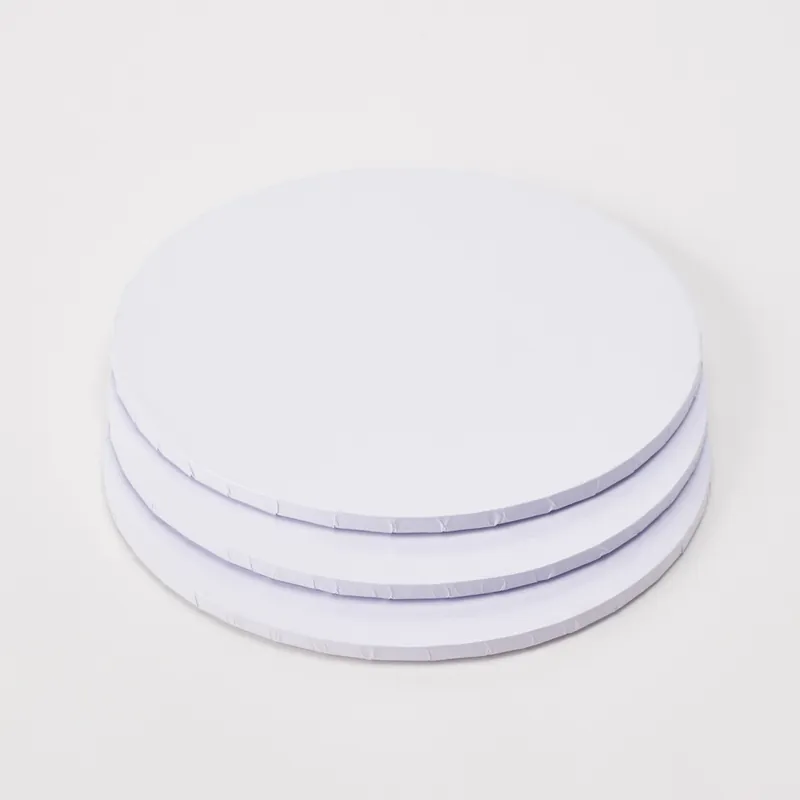 Decostar™ Foil Covered Cake Drum 12" 5pc/pack - White Limited Offer