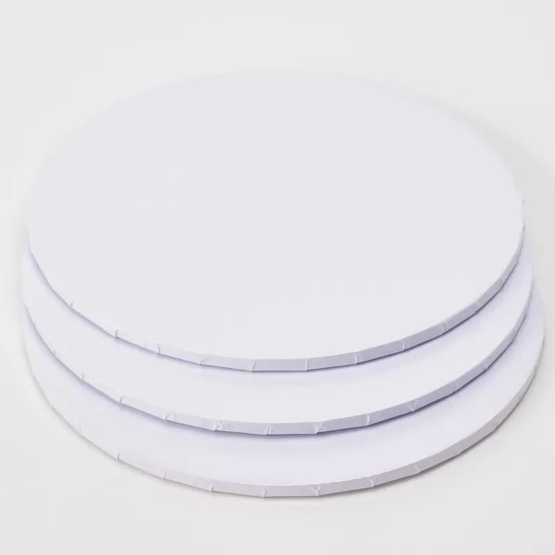 Decostar™ Foil Covered Cake Drum 16" 5pc/pack - White Certified