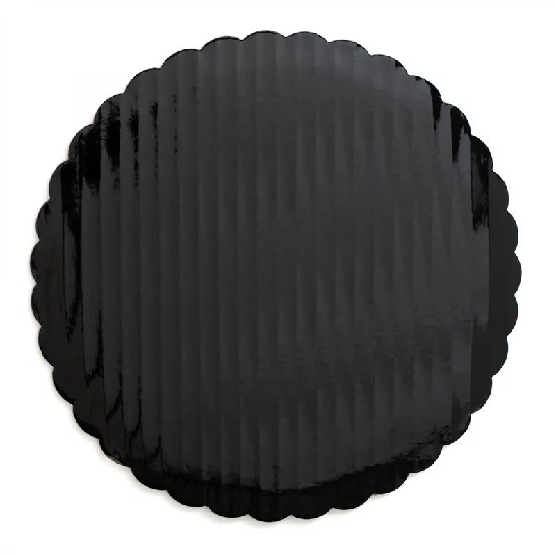 Original Decostar™ Foil Covered Cake Board 8" 6pc/pack - Black