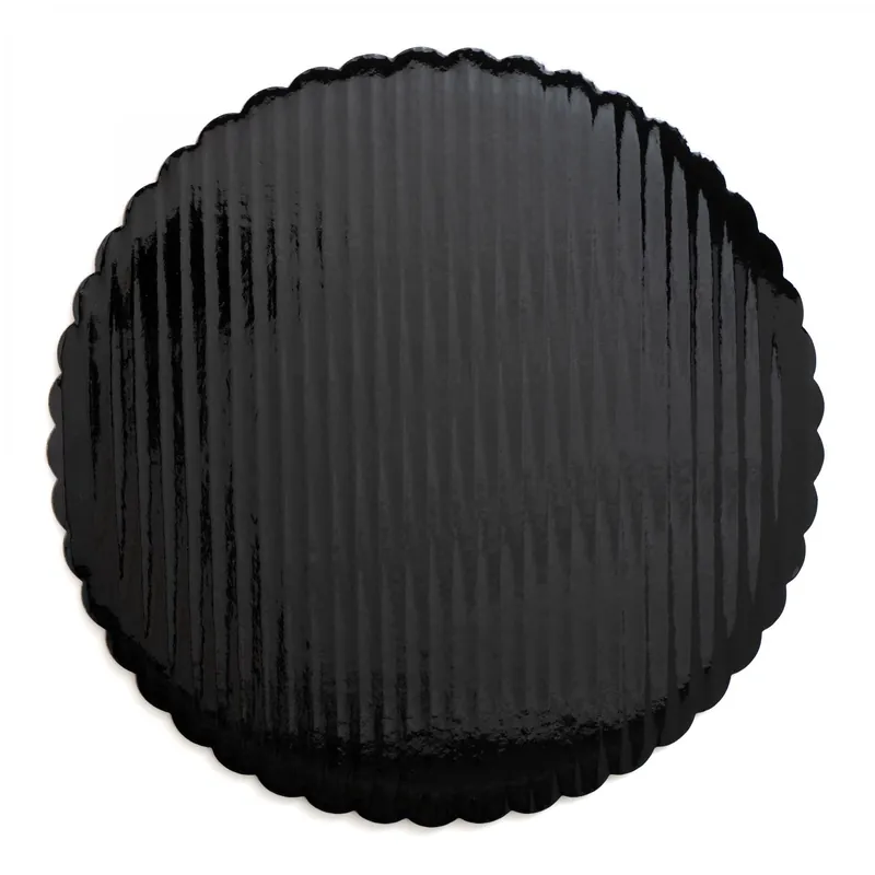 Decostar™ Foil Covered Cake Board 10" 6pc/pack - Black Top Pick