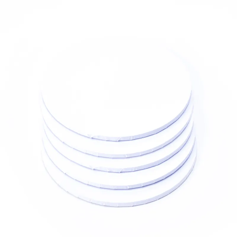 Decostar™ Foil Covered Cake Drum 6" 5pc/pack - White Editor’s Pick