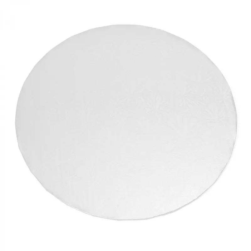 Decostar™ Foil Covered Cake Board 12" 5pc/pack - White Top Pick