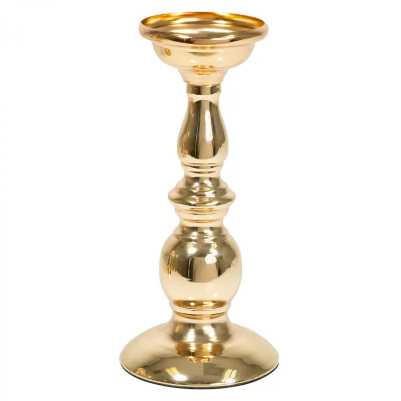 Hot Picks Decostar™ Metal Candle Holder 8¾" - Gold