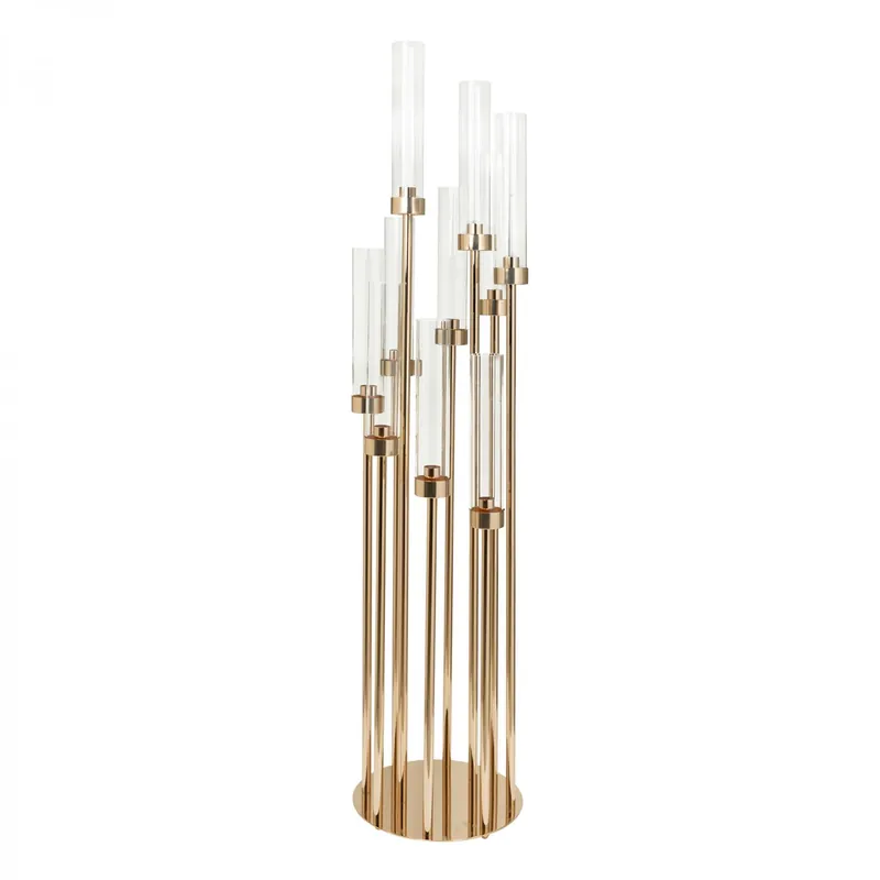Decostar™ Round Ten Arm Cluster Candle Holder 46"- Gold Holiday Sale