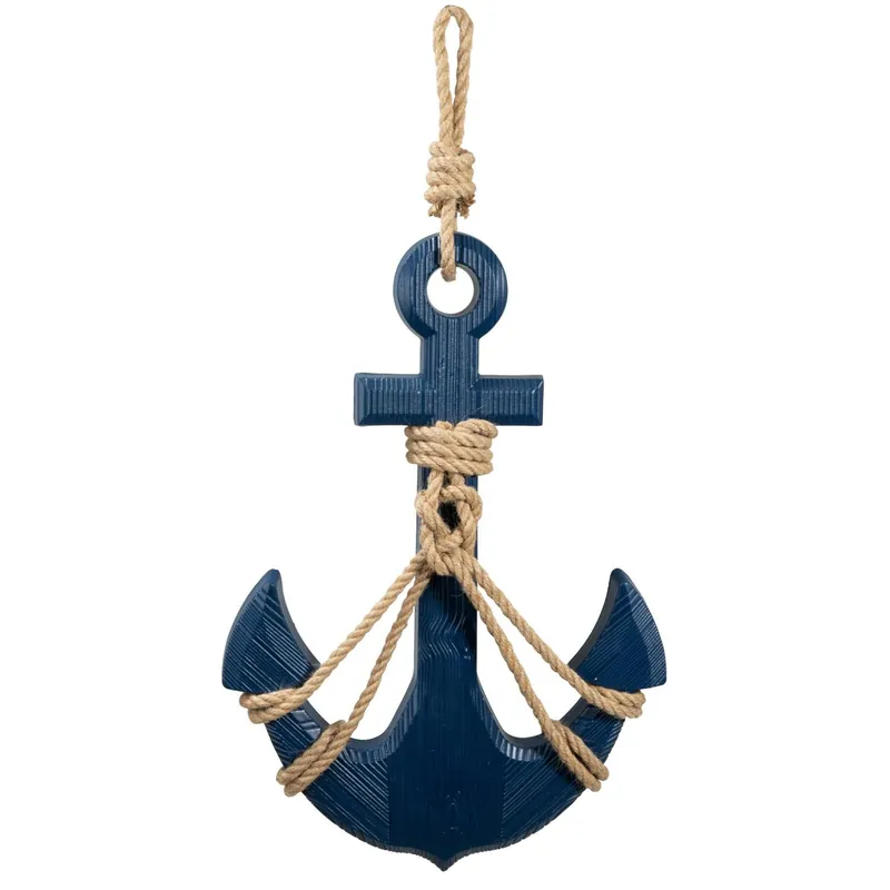Sale Decostar™ Nautical Wooden Anchor - Blue