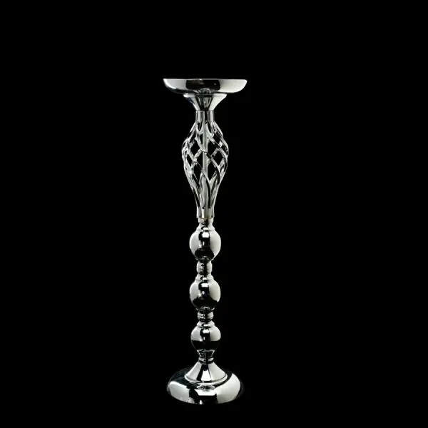 Decostar™ Twisted Aluminum Centerpiece 24.5" Silver Hassle-Free Returns