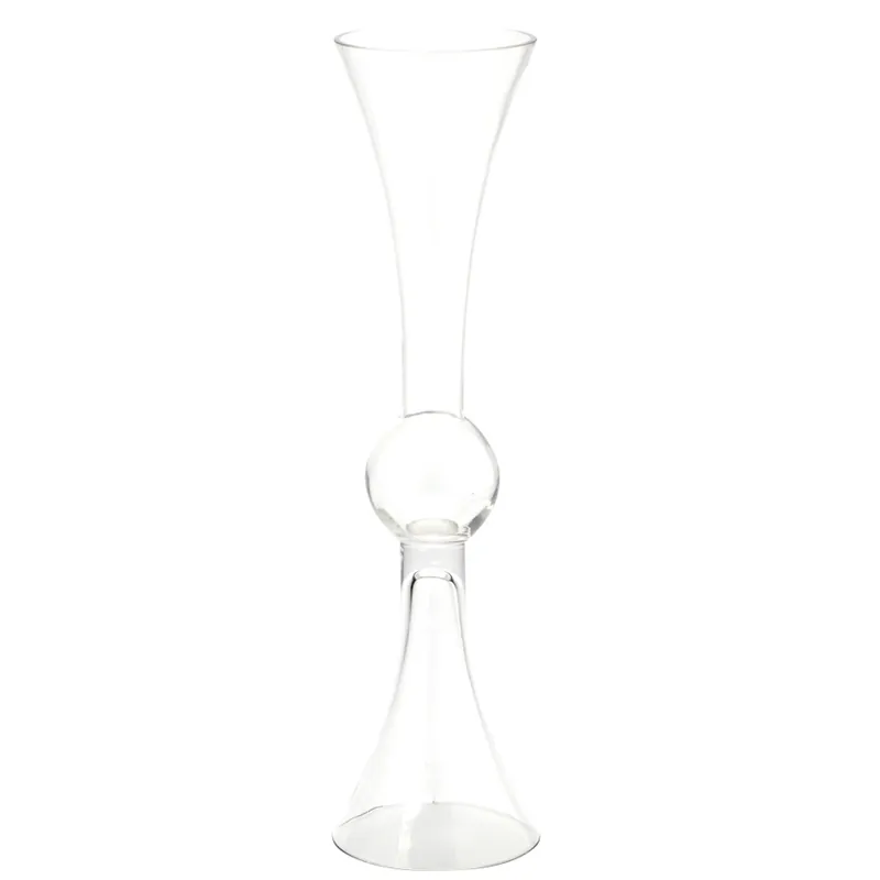 Decostar™ Double Sided Trumpet Glass Vase 24"- Clear Super Sale