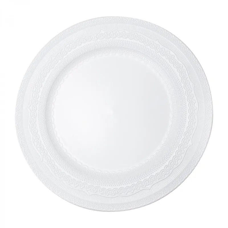 Decostar™ Eyelet Plastic Charger Plate 13" - 24 Pieces - White Original