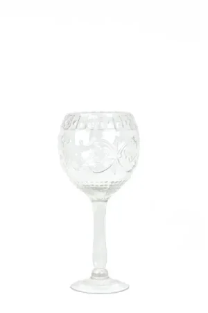 DecoStar™ Formal Engraved Glass Goblet 16" - Small Worldwide Shipping