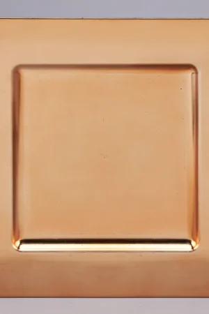 Weekend Sale Decostar™ Square Plastic Charger Plate 13" - Gold - 24 Pieces