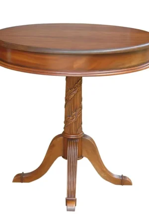 Victorian Pedestal Side Table By Anderson Teak Limited Time