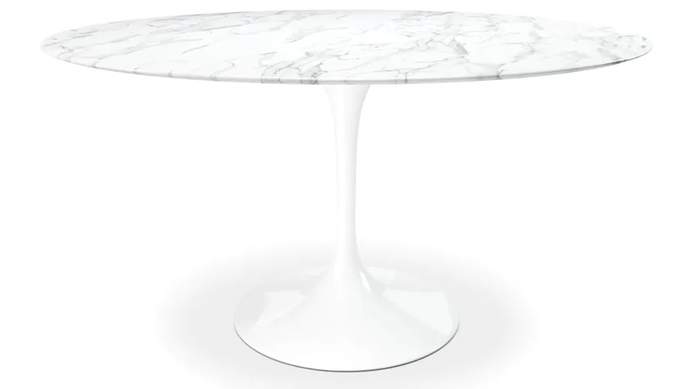 Viral Tulip Marble Dining Table - 60" Round By Modholic