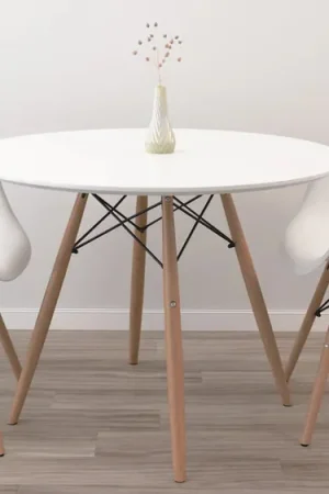 36" Round Eiffel Dining Table Set By Modholic Genuine