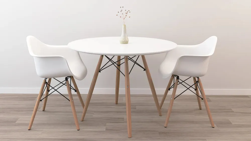 36" Round Eiffel Dining Table Set By Modholic Genuine