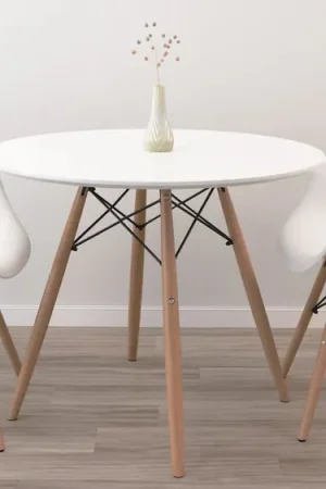 32" Round Eiffel Dining Table Set By Modholic Mega Sale