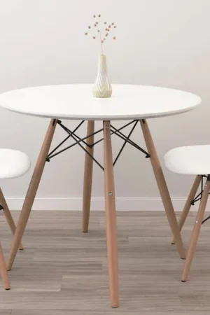 Save Now 32" Round Eiffel Table Set - Wood Legs By Modholic
