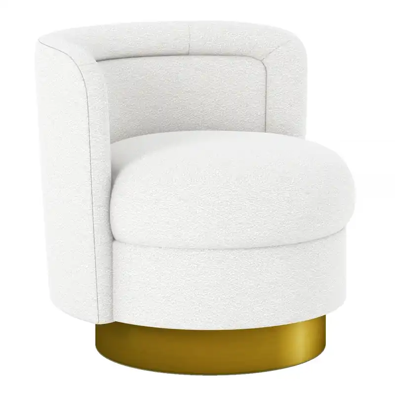 Aspen Swivel Chair, Gold Base By World Modern Design Seasonal Sale