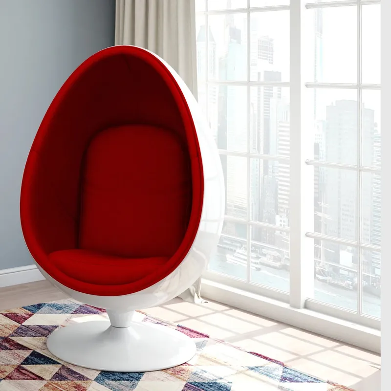 Top Pick Easter Egg Chair, Red By World Modern Design