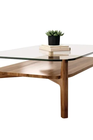 Super Sale Soho Coffee Table, Walnut, Rectangle By World Modern Design