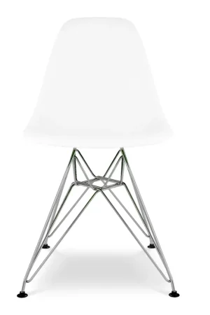 Tower Dining Chair, White By World Modern Design Hassle-Free Returns