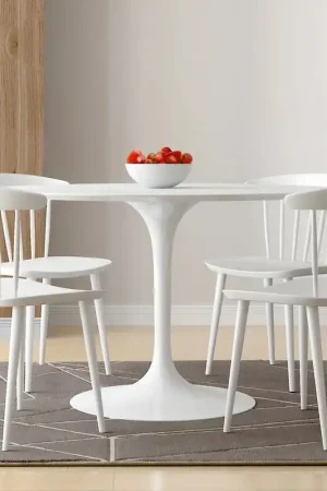 Secure Checkout Brook Dining Chair, White By World Modern Design