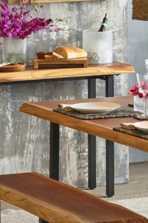Takara Live Edge Console Table By Texture Designideas Genuine
