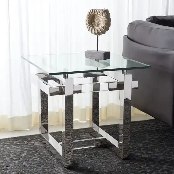 Safavieh Montrelle Acrylic Accent Table - Silver Premium