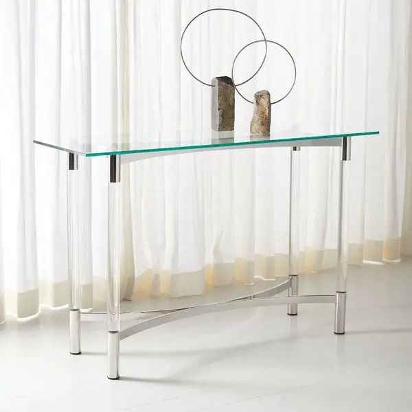 Safavieh Letty Acrylic Console Table - Silver Deal