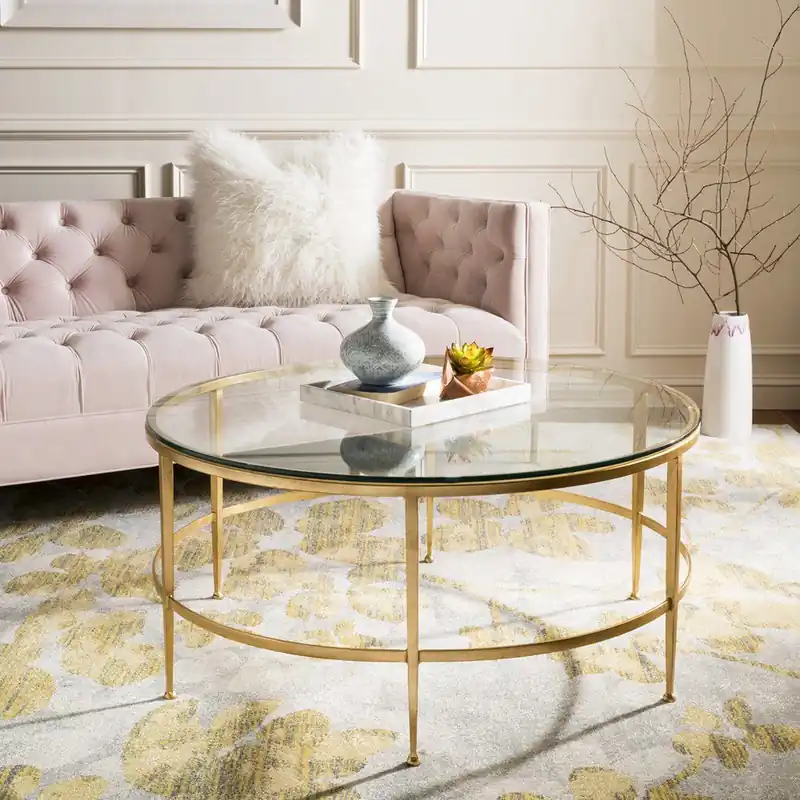 Safavieh Edmund Cocktail Table - Gold Hassle-Free Returns