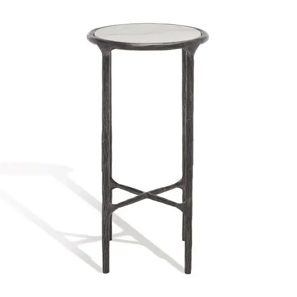 Bargain Safavieh Jessa Metal Tall Rd End Table - Black