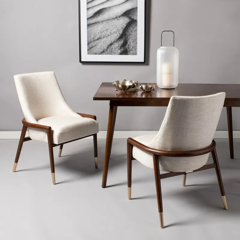 Safavieh Brennan Mid-Century Chair - Cream Time-Limited