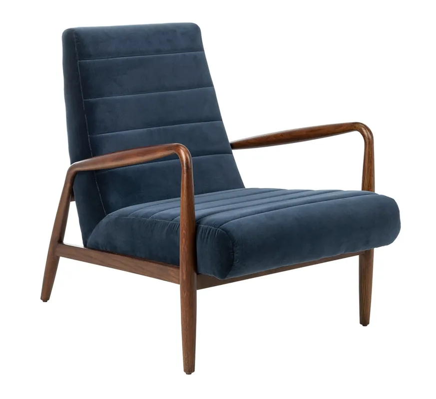 Discount Safavieh Willow Channel Arm Chair - Navy