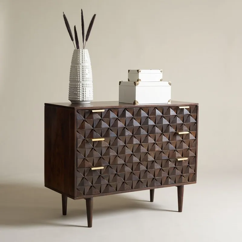Safavieh Zinnia 3 Drawer Chest - Walnut Special Offer