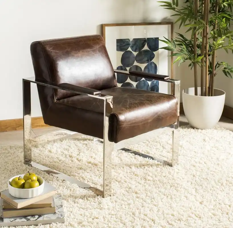 Modern Safavieh Parkgate Occassional Chair - Brown