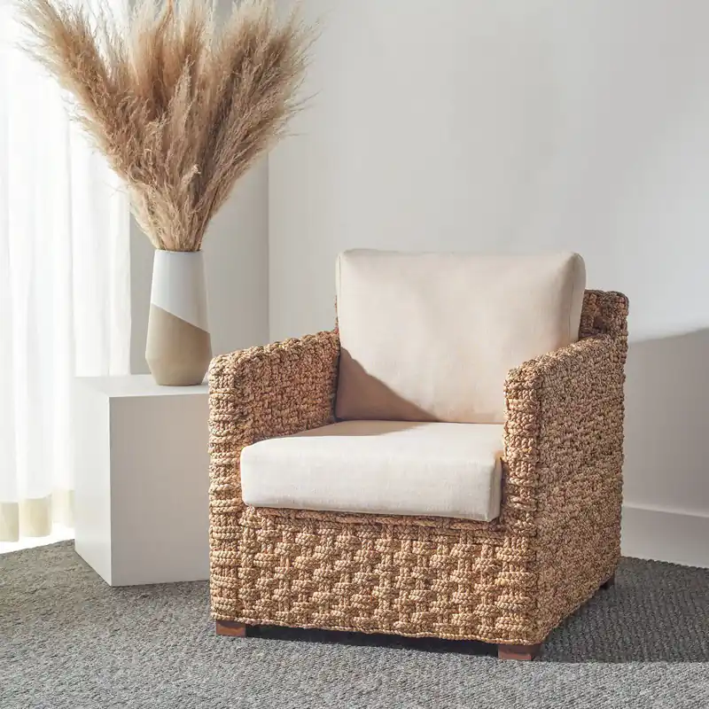Exclusive Safavieh Gregory Water Hyacinth Chair - Natural