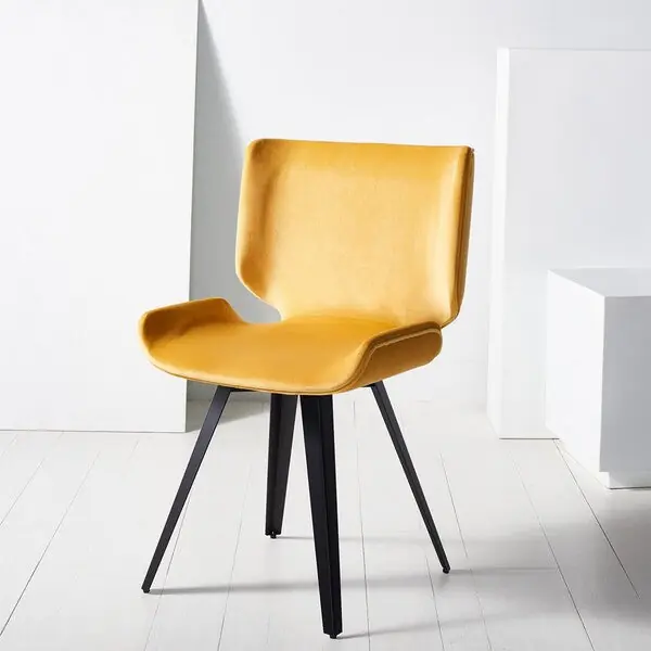 Safavieh Matty Scandinavian Dining Chai - Mustard Fan Favorite