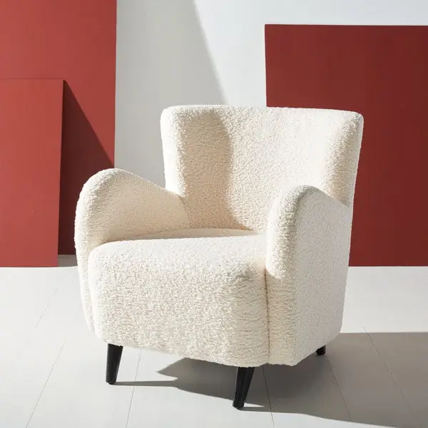 Safavieh Rayanne Modern Wingback Chair - Ivory Secure Checkout