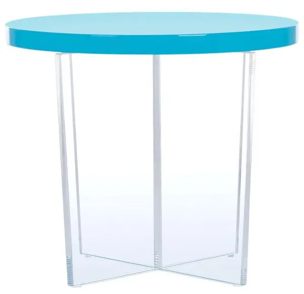 Best Price Safavieh Edwards Acryllic Accent Table - Turquoise