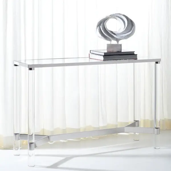 Authentic Safavieh Suzanna Acrylic Console Table - Silver