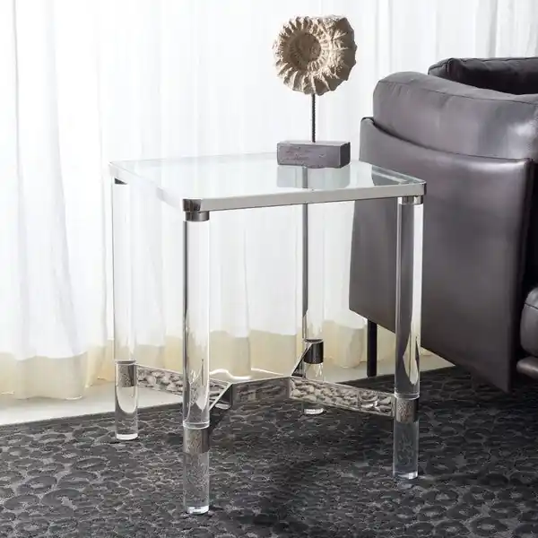 Safavieh Suzanna Acrylic Accent Table - Silver In Demand