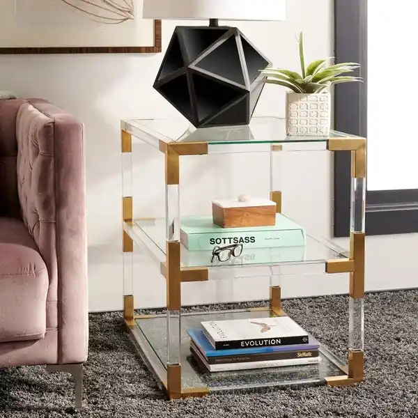 Trusted Brand Safavieh Louisa End Table - Clear