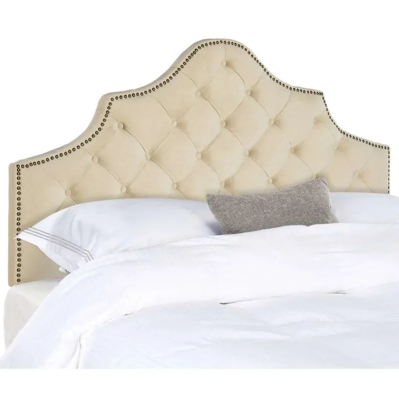 Safavieh Arebelle Queen Headboard Queen Size - Buckwheat Fast Shipping
