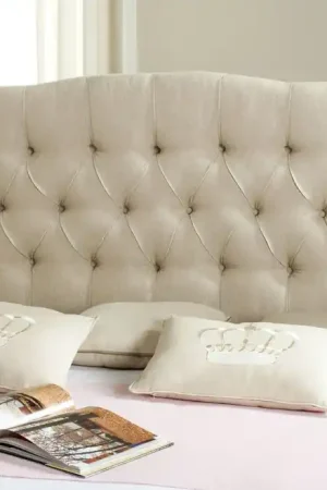 Worldwide Shipping Safavieh Axel King Headboard King Size - Hemp