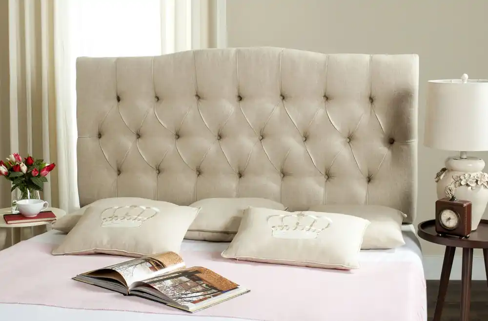 Worldwide Shipping Safavieh Axel King Headboard King Size - Hemp