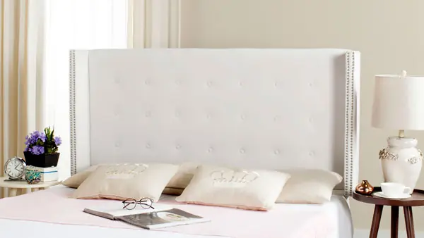 Get Yours Safavieh Keegan Headboard Queen Size - White