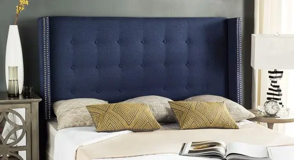 Safavieh Keegan Headboard Queen Size - Navy Top Rated