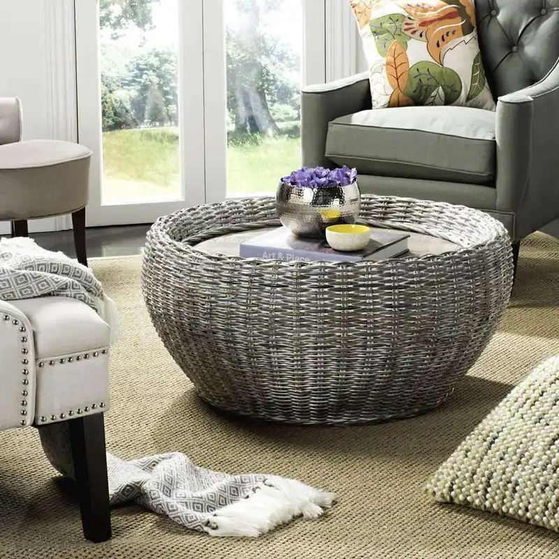 Limited Offer Safavieh Alley Wood Top Coffee Table - Gray