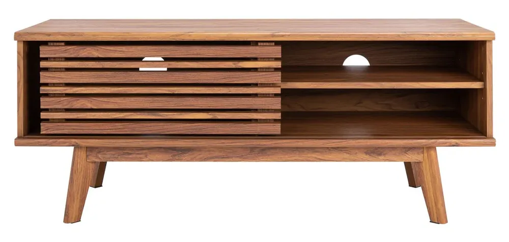 Safavieh Aurelio 2 Shelf Media Stand - Walnut Must Have