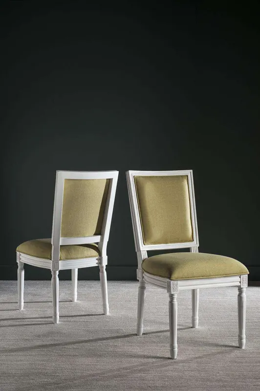 Must Have Safavieh Buchanan 19''H French Brasserie Linen Rect Side Chair Set Of